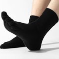 thumbnail image 3 of ievspot 1 Pair Toe Socks Fall Winter Moisture-Wicking Breathable Arch Support Men Women Athletic Running Cotton Five Fingers Sock, 3 of 8