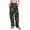 Black and Grey Camo, variant on Camo Pants Women High Waisted Wide Leg Casual Camoflage Cargo Pants Baggy Elastic Waist Straight Jeans Trousers