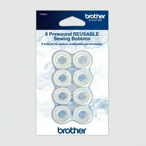 Brother PWB8PS 8 Piece Prewound White Sewing Bobbins