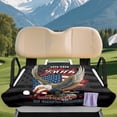 thumbnail image 2 of Yuyamidu Eagle Golf Cart Seat Covers with Pockets 250th Black American Flag Golf Cart Seat Towel Covers for Club Car Seat Towel Blanket, Universal Fit, 2 of 7