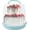 Green, variant on 3-Tier Cupcake Carrier with Lid and Handle, Portable Cupcake Holder for Transport and Storage, Fits 24 Cupcakes, Green