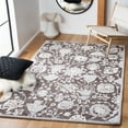 thumbnail image 2 of SAFAVIEH Glamour Quinten Floral Area Rug, Dark Brown/Ivory, 6' x 6' Square, 2 of 8