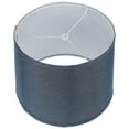 thumbnail image 1 of CRAFTHROU Pantalla De Redonda De Lino Azul Con Marco Resistente Para Y Dormitorio, 1 of 6