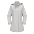 thumbnail image 4 of Women's Detachable Hood Water Windbreaker Women's Solid Color Long Sleeved Thin Coat Matching with Various Outfits Hand Wash, 4 of 7