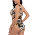 thumbnail image 4 of Sikiie Collage of different dogs Print Women One Piece Swimsuits Tummy Control One Shoulder Bathing Suits Ruffle Swimwear, From S to XXL-Small, 4 of 6