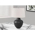 thumbnail image 1 of Monarch Specialties Lighting, 26"h, Table Lamp, Black Metal, Ivory / Cream Shade, Transitional, 1 of 6