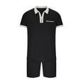 thumbnail image 4 of PBNBP Suits for Men Short Sets 2 Piece Outfits Polos Shirt Fashion Summer Tracksuits Casual Set Short Sleeve and Shorts Set for Men, 4 of 7