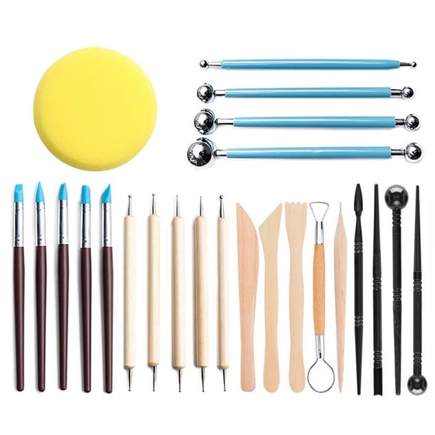Bola Stylus Herramientas De Punteado Polímero Modelado Arcilla Herramientas Para Esculpir Juego De Pintura De Roca Para Escultura Cerámica 24 Uds matsuzay HA020071-00