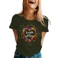 thumbnail image 2 of Women's 2026 Summer Tops Casual Fashion Graphic Print T Shirt Festival Celebration Top For Ladies Casual Tee Tops, 2 of 4
