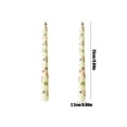 thumbnail image 3 of Long Taper Candles for Wedding Decor - 10 Inch Unscented Dinner Candles with Floral Print, 2 Pack Romantic Candlelight Dinner Set, 3 of 6