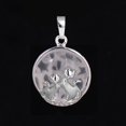 thumbnail image 1 of Pendentif Chat pour Collier Pierre Naturelle Perles Rondes Plates Pendentif Cœur d'Amour Femmes, 1 of 6