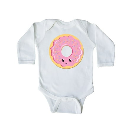 

Inktastic Light Pink Donut Gift Baby Boy or Baby Girl Long Sleeve Bodysuit