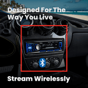 BOSS Audio Systems 611UAB Single DIN Bluetooth Car Stereo Receiver – Hands-Free Calling, USB, Aux Input, No CD/DVD Player, AM/FM Radio Receiver