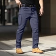 thumbnail image 2 of Mens Travel Pants Quick Dry Lightweight Water Resistant Cargo Pants Stretchy Straight Leg Travel Trousers, 2 of 6