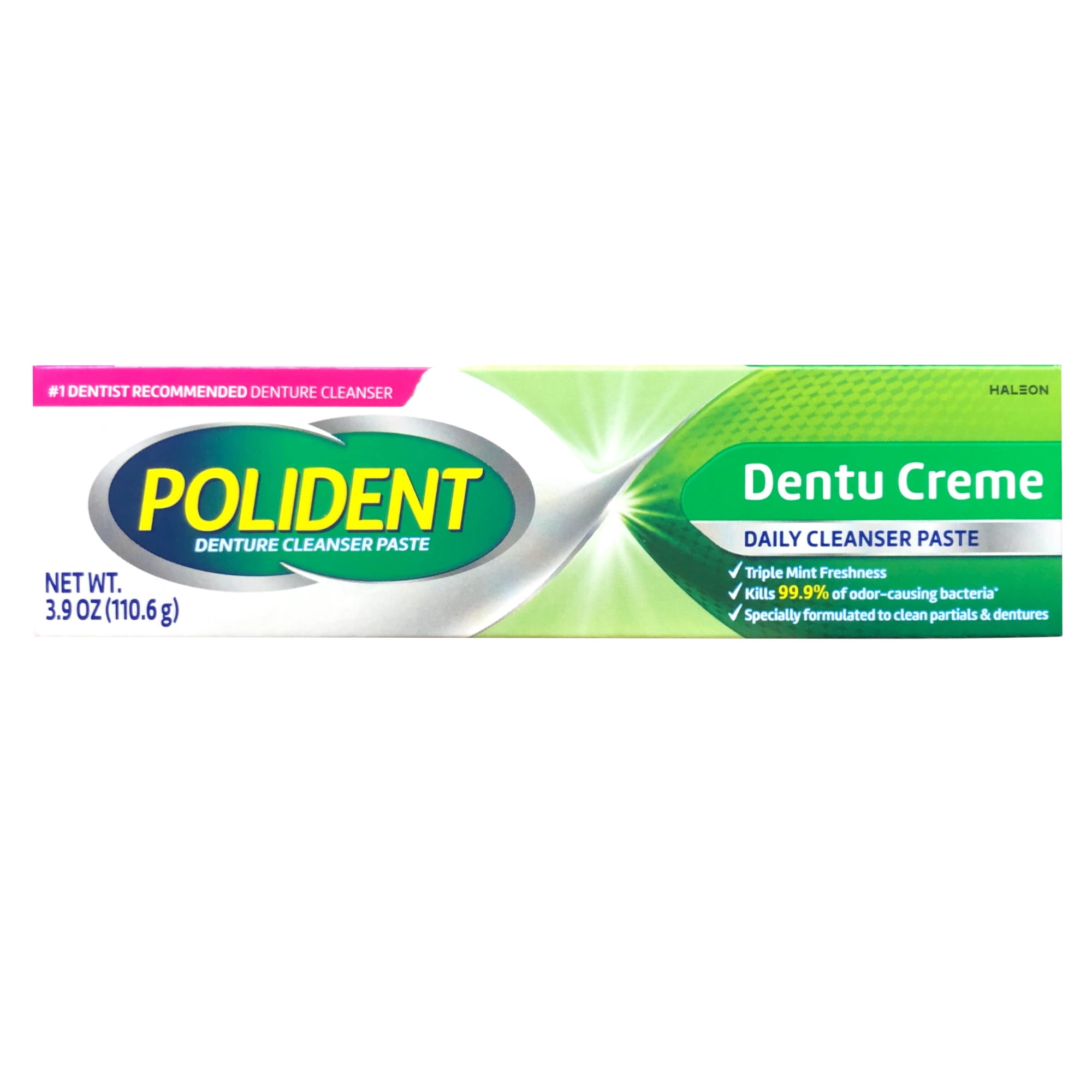 Polident Dentu-Creme Denture Toothpaste, 3.9 Oz Each