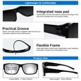 thumbnail image 6 of TINHAO Fit Over Polarized Sunglasses Over Glasses, Wrap Around Sunglasses Over Prescription Glasses, 6 of 7