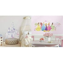 Disney Princess Castle & Glow Princess Peel and Stick Wall Decals Stickers Combo Set