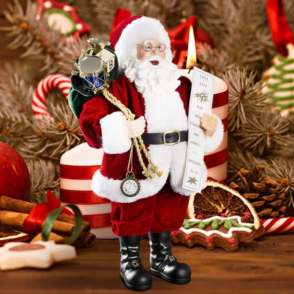 Decoraciones navideñas de Papá Noel Uten 11 con gafas y bolsa