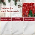 thumbnail image 7 of Valances for Windows Red Christmas Rod Pocket Cafe Window Treatments Valance Curtains for Kitchen Bathroom Laundry Basement Windows 54"x18", 7 of 7