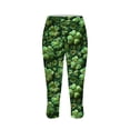 thumbnail image 4 of LEKWK Yoga Pants Women High Waisted St Patricks Day Workout Pants Clover Swirl Print Gym Pants Breathable Soft Festive Holiday Running Sporty Outfits, 4 of 5