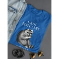 thumbnail image 3 of I Just Like Raccoons. Ok? T-Shirt Women -Smartprints Designs, Female x-Large, 3 of 4