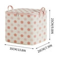 thumbnail image 3 of Zmeidao Clothes Storage Bags, Storage Containers with Reinforced Handle Sturdy Zipper, for Blankets, Comforters, Bedding, Clothing, 13.8x7.9x9.8in, 3 of 5