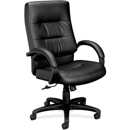 UPC 645162652010 product image for basyx VL690 Series Executive High-Back Leather Chair, Black Leather | upcitemdb.com