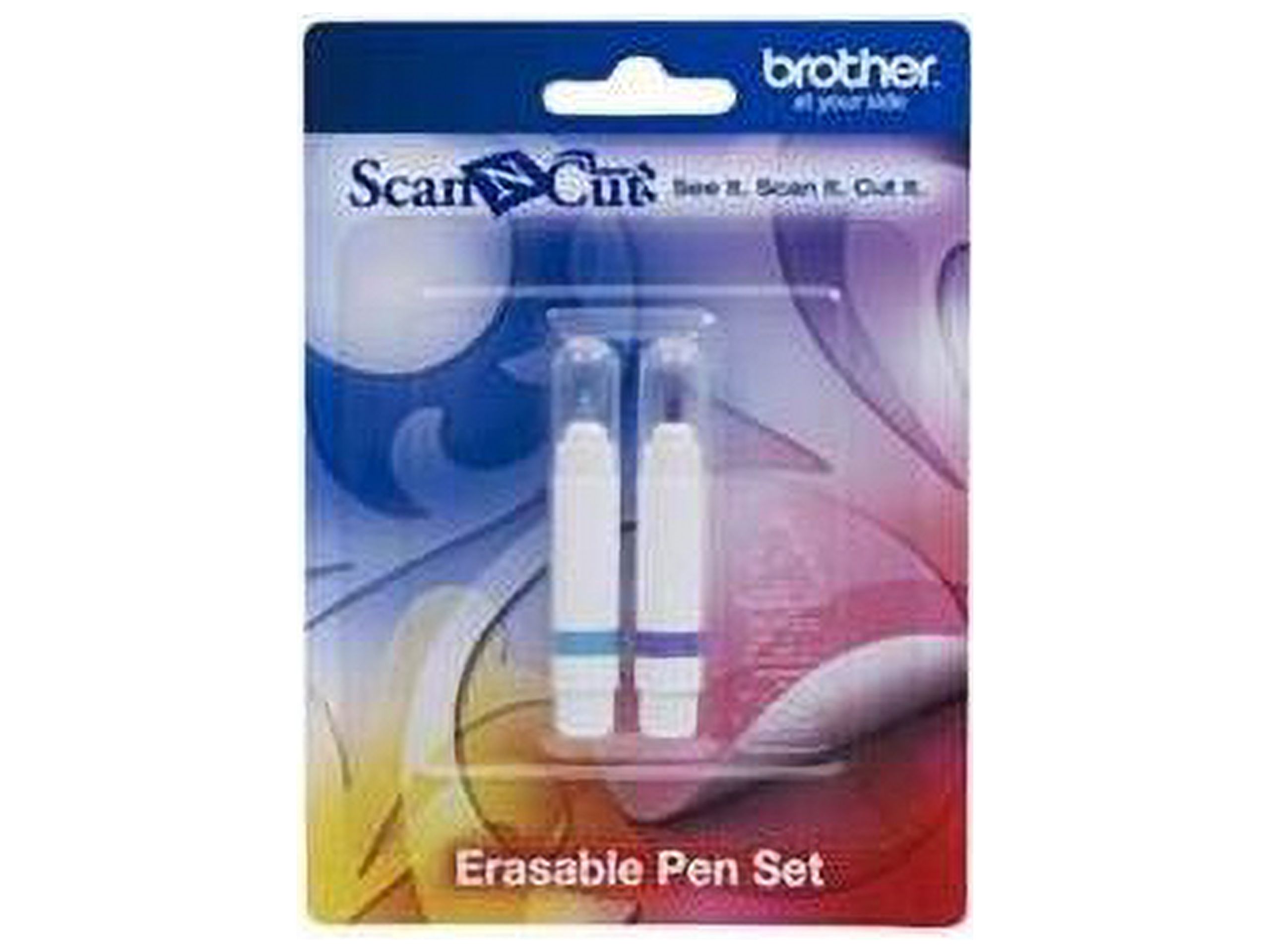 Brother ScanNCut Erasable Pen Set CAPEN2, 2-Piece Fabric Markers, Air Erasable and Water Erasable Ink