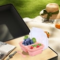 thumbnail image 4 of Dvkptbk Adult Folding Lunch Bin Silicone Folding Lunch Box Set Outdoor Camping Food Grade Lunch Box Adult Picnic Retortable Fruit C-Risper Compartment Lunch Box Storage & Organization, 4 of 8
