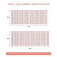 thumbnail image 6 of Pink Gray Botanical Yoga Towel for Hot Yoga Non Slip, Pastoral Spring Summer Leaf Aesthetics Yoga Mat Towel Absorbent Yoga Sweat Towels Microfiber Hot Yoga Blanket for Bikram Pilates 26"x70", 6 of 7