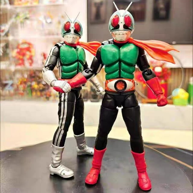 Japanese Anime Kamen Rider Kamen Sakurajima No. 1 Version Masked Rider 2 Model Doll SHF Pvc Action Figure Kids Toy Gift