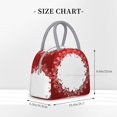 thumbnail image 2 of Fotbe Winter Christmas Snowflake Bolsa de Almuerzo con Estampado, Lonchera Aislada, Contenedor de Comida Reutilizable Tipo Cooler a Prueba de Fugas, 2 of 6