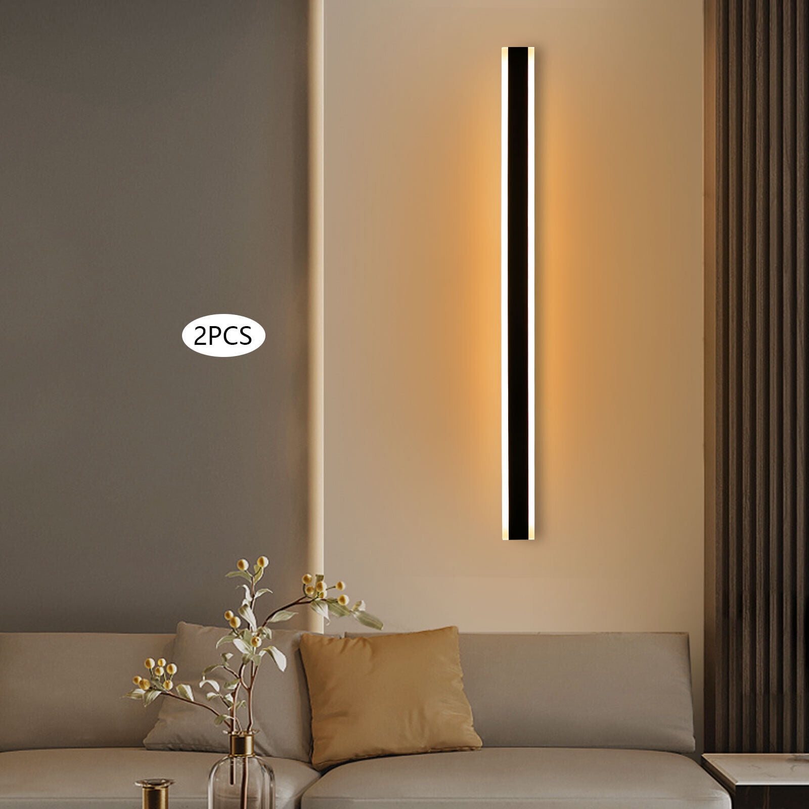 Modern Outdoor Wall Light, Wall Mount Lighting Fixture, 2Pcs Wall Lights