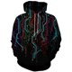thumbnail image 3 of Sudadera con capucha con gráfico de smog abstracto para hombre y mujer, ropa con estampado de neón en 3D, estilo Harajuku, moda Y2K, 3 of 5