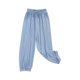 thumbnail image 1 of Odeerbi 2-13 Años Niñas Hielo Seda Pantalones de Deporte Deportivo Entrenamiento de Verano Pantalones de Jogger de Color Sólido Suelto Joggers Casuales, 1 of 5