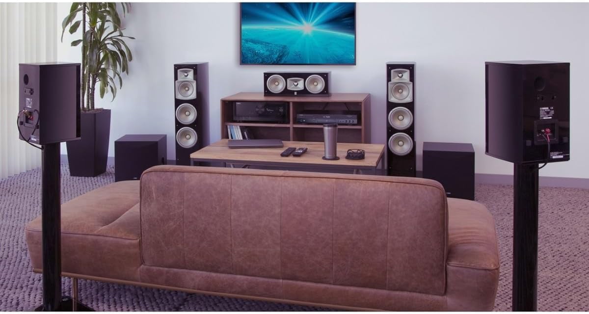 Restored Yamaha RX-V6A 7.2-Channel AV Receiver with 8K HDMI 8K HDMI, Wi-Fi, Bluetooth, Apple AirPlay 2 and MusicCast Refurbished