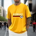 thumbnail image 2 of JLFKNG Males Summer Tee Shirt Tops German Football Graphic Plus Size T Shirt Printed Solid Color Short Sleeve Suitable For Beach, Vacation, Traveling, 2 of 5