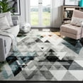 thumbnail image 2 of SAFAVIEH Porcello Iola Geometric Area Rug, Grey/Blue, 8' x 8' Square, 2 of 9