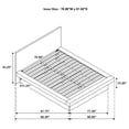 thumbnail image 6 of Jessica Wood Eastern King LED Panel Bed Snow White, 6 of 6