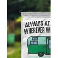 thumbnail image 2 of Printtoo White Always At Home Wherever We Roam Retro Camp Trailer Camping Flags Personalized Outdoor GardenFlagsCamp Decor Accessory Double SidedFlags12.5x18 Inches, 2 of 4