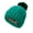 Green, variant on Winter Beanie Winter Knitted Beanie Hat With Faux Pom Warm Knit Cap Beanie Hats For Women