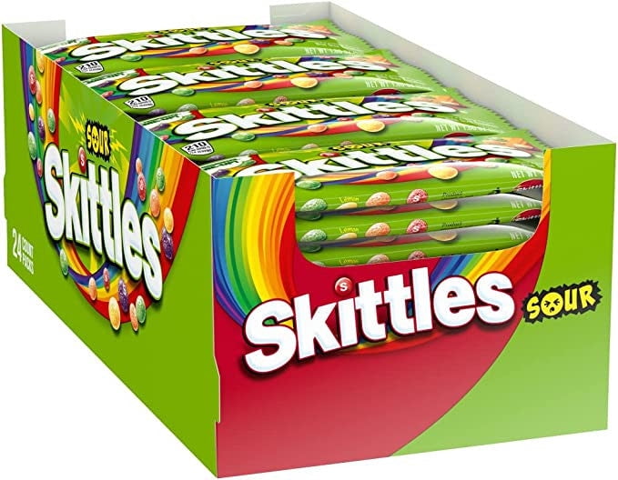 Skittles Sours Chewy Fruit Candy 51g x 24pk