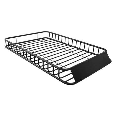 Suv Roof Cargo Spec-D Tuning Universal Car SUV Van Travel Holder Roof Rack Top Luggage Cargo Carrier Basket ()