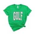 thumbnail image 7 of Polka dot Golf Graphic T-Shirt for Girls and Women - Cute Golf Lover Outfit Vintage Green shirt Adult 2XL, 7 of 7