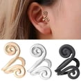 thumbnail image 2 of QQTDFG 925 Silver 2 PCS Non Pierced Acupressure Earrings Cuff Ear Cartilage Jewelry-#1, 2 of 6