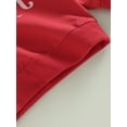 thumbnail image 7 of Bagilaanoe Toddler Baby Girl Boy Valentine's Day Sweatshirt Long Sleeve Letter Print Pullover 6M 12M 18M 24M 3T Kids Loose Tee Tops, 7 of 7