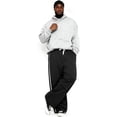thumbnail image 3 of GINGTTO Mens Baggy Sweatpants Wide Leg Track Pants Open Bottom Loose Fit, 3 of 8