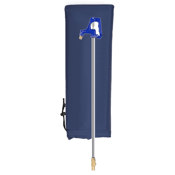4 Pack Navy Blue Polyester Faucet Cover Indoor and Outdoor Insulation Faucet Cover Antifreeze Cover Outdoor in Winter.