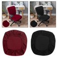 thumbnail image 2 of 2x Office Chair Cover - Universal Stretch Desk Chair Cover Removable Chair Slipcover Anti-dust Computer Chair Slipcovers Compatible Desk Computer Chai_Gift Of G, 2 of 5