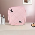 thumbnail image 5 of Unique Bargains 1 Pc Lady Portable Square Lipstick Bag for Outdoor Activities Pink Polyester, 5 of 6